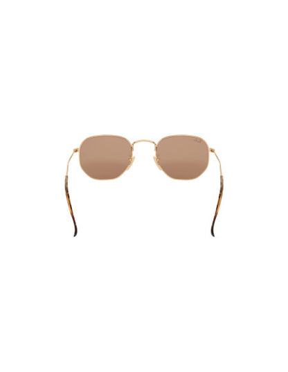 Ray Ban Rb3548n 001/z2 Hexagonal Rosa Espejo Dorado Original