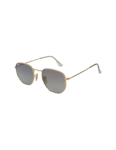 Ray Ban Rb3548n 91233m Hexagonal Flat Azul Degradado Dorado
