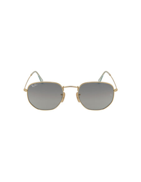 Ray Ban Rb3548n 91233m Hexagonal Flat Azul Degradado Dorado