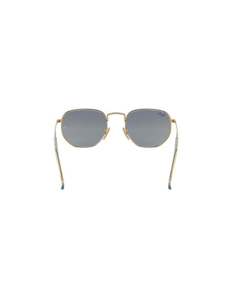Ray Ban Rb3548n 91233m Hexagonal Flat Azul Degradado Dorado