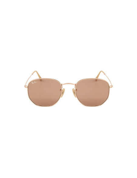 Ray Ban Rb3548N 9131S0 Hexagonal Evolve Cafe Transparente Bronce Fotocromatico