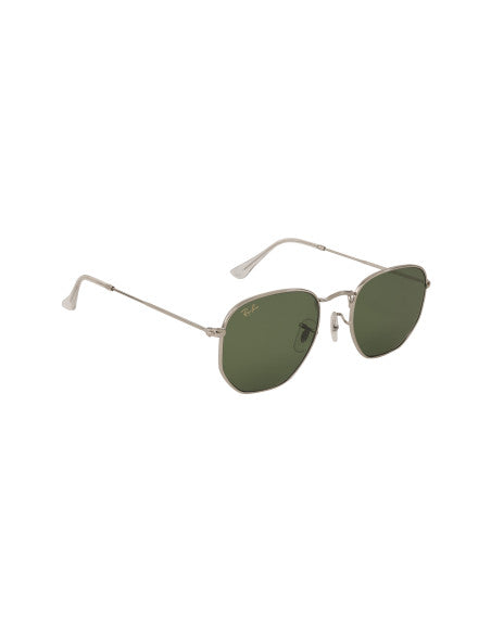 Ray Ban Rb3548n 9198/4E Hexagonal Flat Plata Verde
