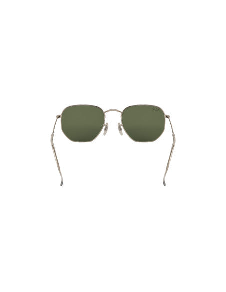Ray Ban Rb3548n 9198/4E Hexagonal Flat Plata Verde