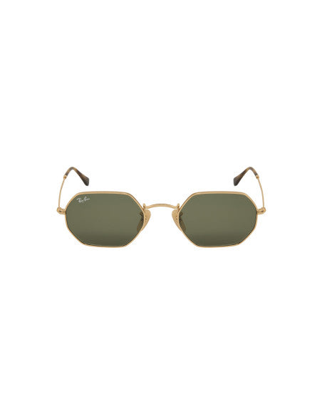 Ray Ban Rb3556n 001 Octagonal Flat G-15 Gold Classic