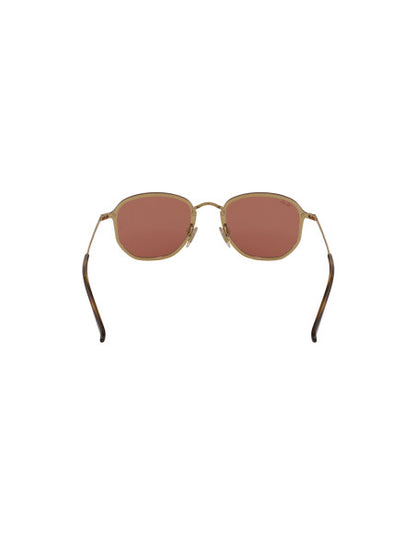 Ray Ban Rb3579n 001/e4 Hexagonal Blaze Rosa Espejo Dorado
