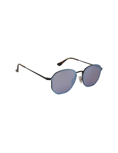 Ray Ban Rb3579n 153/7v Hexagonal Blaze Azul Espejo Negro