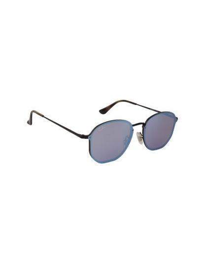 Ray Ban Rb3579n 153/7v Hexagonal Blaze Azul Espejo Negro