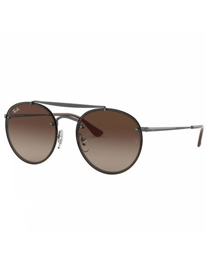 Ray Ban Rb3614n 9144/13 Round Double Bridge Blaze Cafe Gris