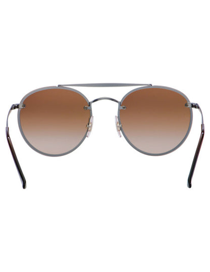 Ray Ban Rb3614n 9144/13 Round Double Bridge Blaze Cafe Gris