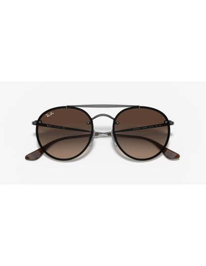 Ray Ban Rb3614n 9144/13 Round Double Bridge Blaze Cafe Gris