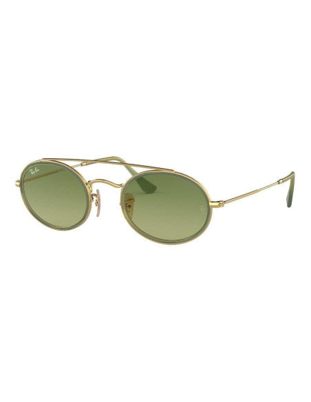 Ray Ban Rb3847n 91224m Oval Double Bridge Verde Degradado