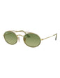 Ray Ban Rb3847n 91224m Oval Double Bridge Verde Degradado