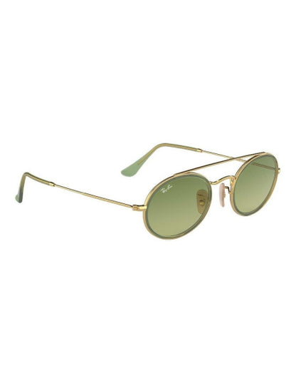Ray Ban Rb3847n 91224m Oval Double Bridge Verde Degradado