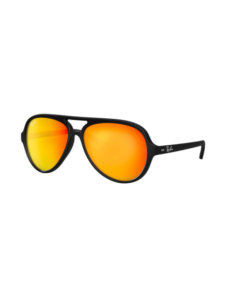 Ray Ban Rb4125 601S69 Cats 5000 Naranja Espejo Negro Mate