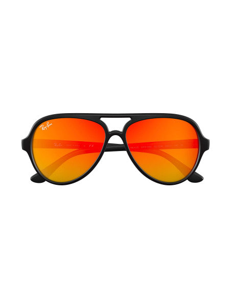 Ray Ban Rb4125 601S69 Cats 5000 Naranja Espejo Negro Mate