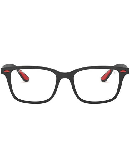 Ray Ban Rb7144M F602 Oftalmico Square Scuderia Ferrari Negro Rojo