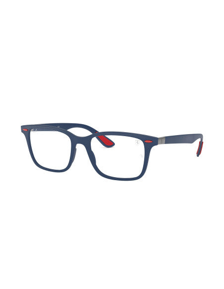 Ray Ban Rb7144M F604 Oftalmico Square Scuderia Ferrari Azul Rojo