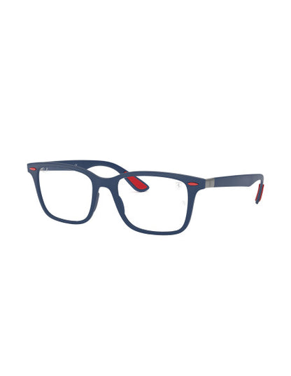 Ray Ban Rb7144M F604 Oftalmico Square Scuderia Ferrari Azul Rojo