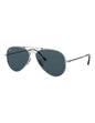Ray Ban Rb8125m 9165 Aviator Titanium Polarizado Blue Silver