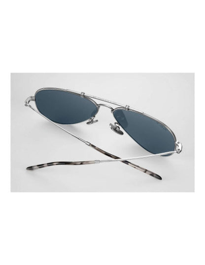 Ray Ban Rb8125m 9165 Aviator Titanium Polarizado Blue Silver