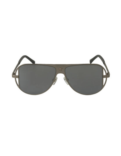 Versace VE2212 1001/6G Aviator Plata Espejo Gris Original