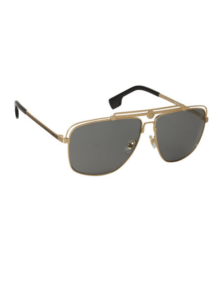 Versace VE2242 12526G New Aviator Grey Mirror Gold