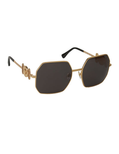 Versace VE2248 100287 Square Shape Gold Black