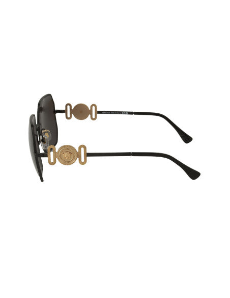 Versace VE2248 126187 Square Shape Matte Black Grey